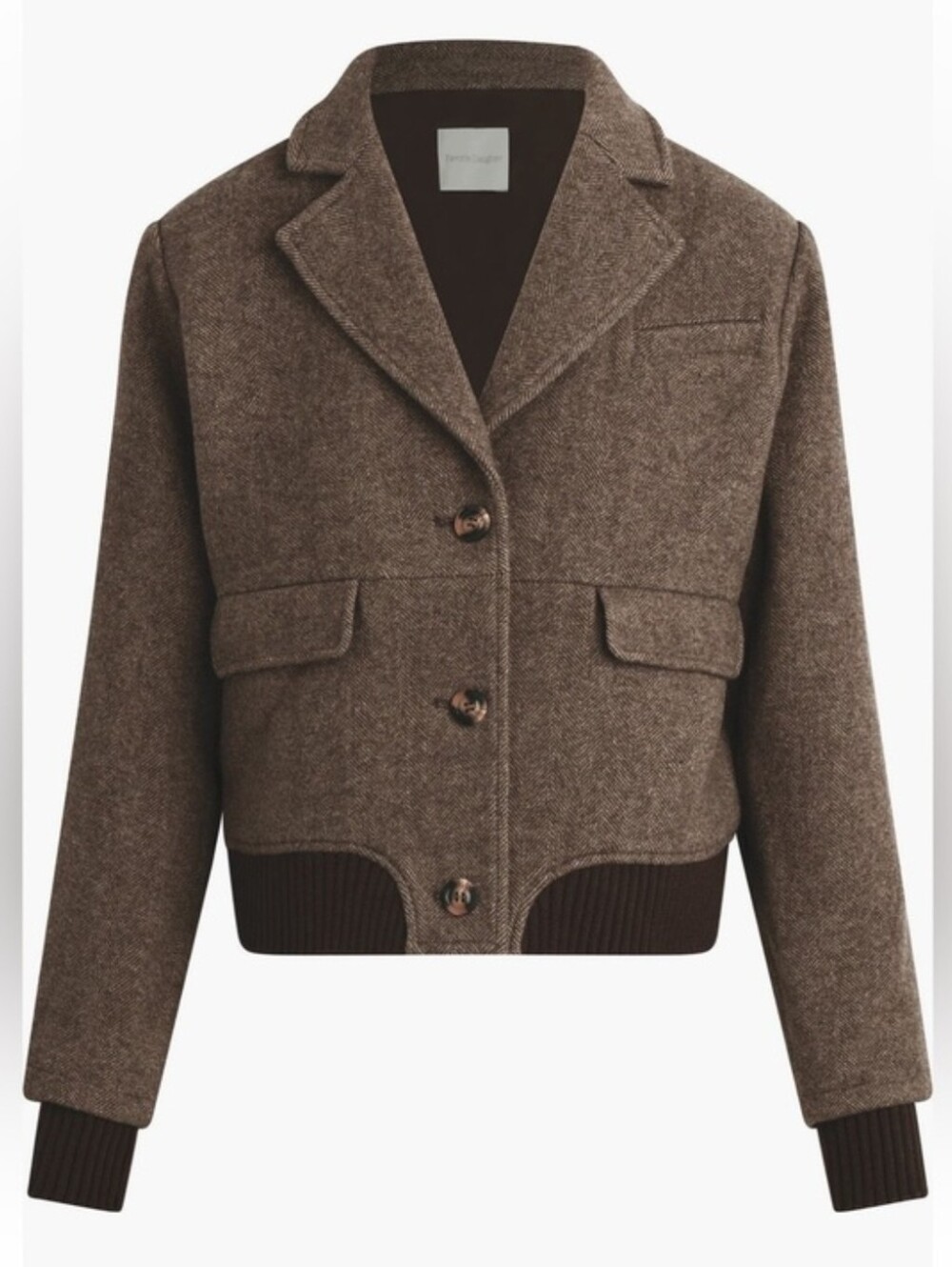 FAVORITE DAUGHTER The City Bomber Wool Blend Jacket M - Picture 3 of 4